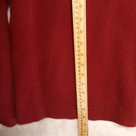 Eddie Bauer Outdoor Mens Henley Thermal Sweat Shirt Sz.Large/Burgundy/NWOT!! - Picture 9 of 10